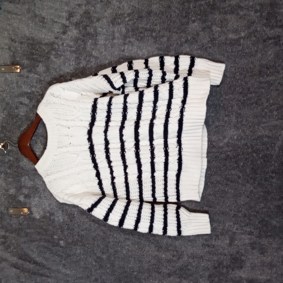 La Maille Sezane Italy Merino Wool Blend Jumper Sweater Button Knit Womens Xl - Picture 3 of 9